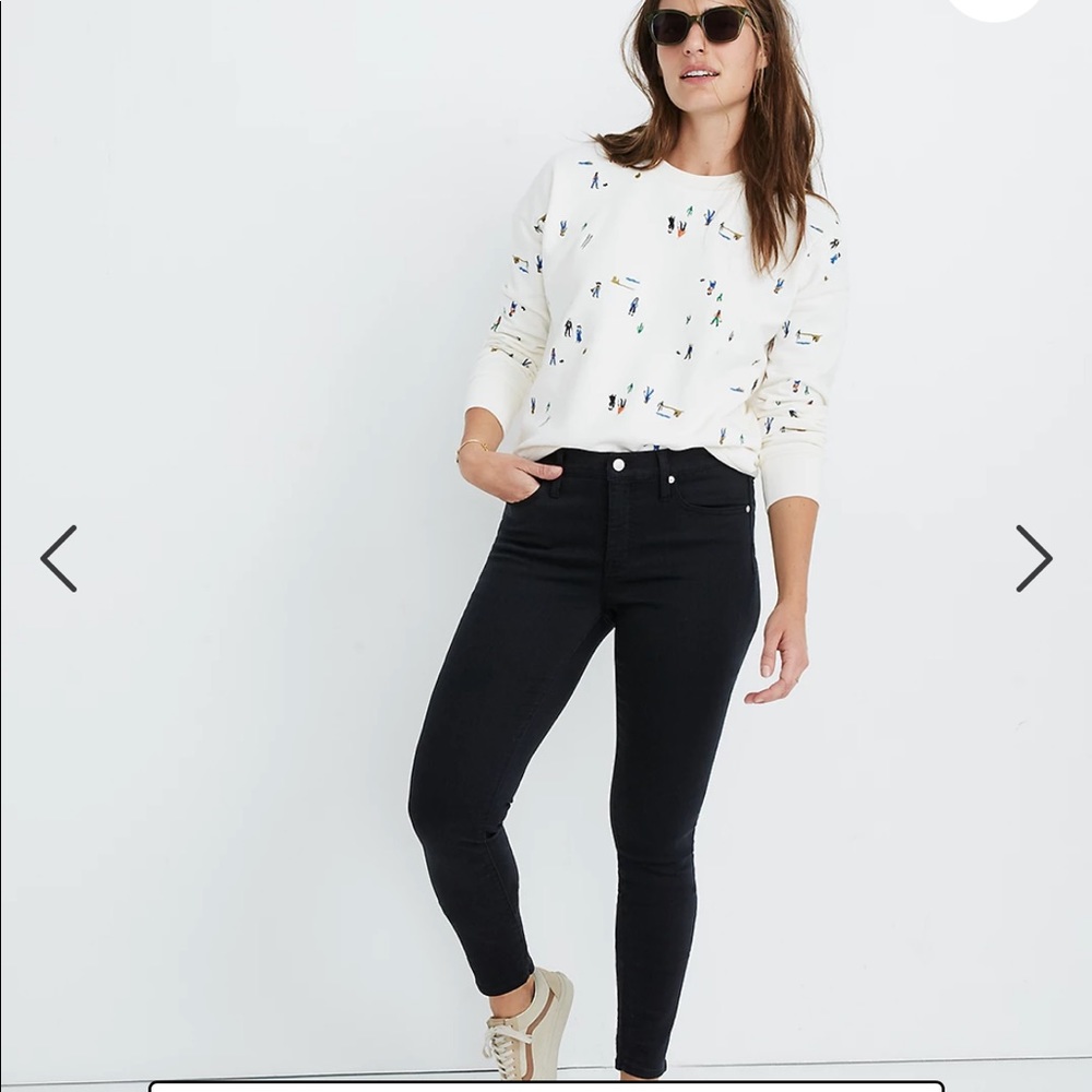 Madewell 9” high rise skinny jeans